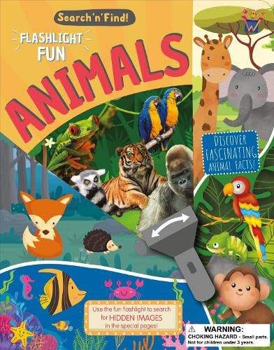 Flashlight Fun Search & Find Animals Book activity book with interesting facts