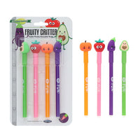 Fruity Critter Erasable Pens 4 Pack your favourite stationery