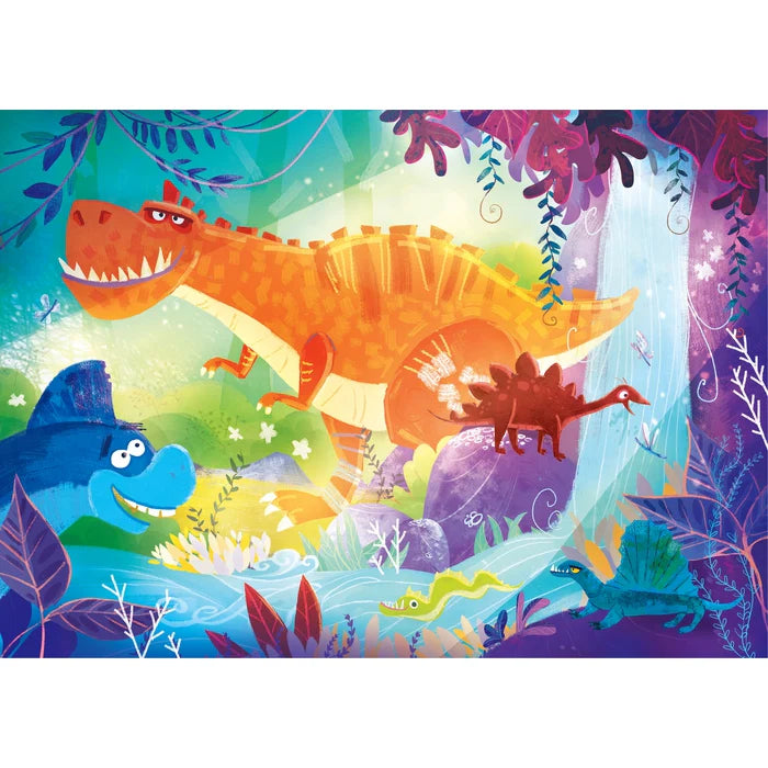 Clementoni Funny Dinos Jigsaw Puzzle Set of 2