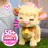 FurReal Maggie The Feed & Follow Cow Interactive Plush Toy perfect toy for animal lovers