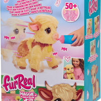 FurReal Maggie The Feed & Follow Cow Interactive Plush Toy picture of the box
