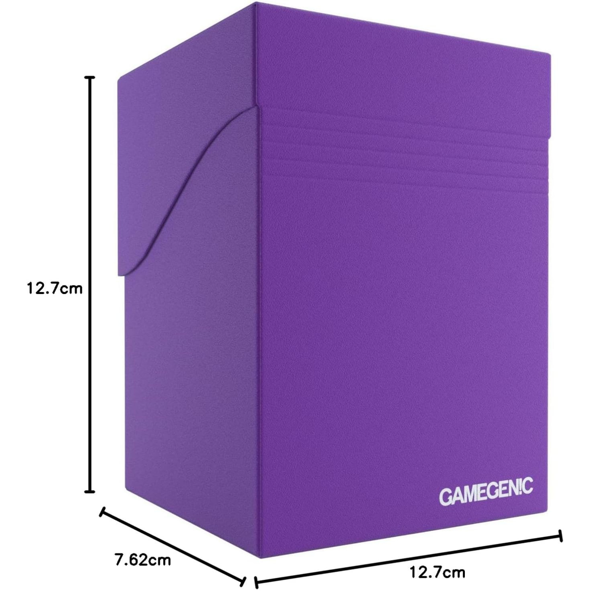 Gamegenic Deck Box 100+ Purple picture with dimensions