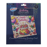 Gem Art Birthday Card Craft Kit art and craft kit