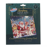 Gem Art Santa Card Craft Kit art and craft kit