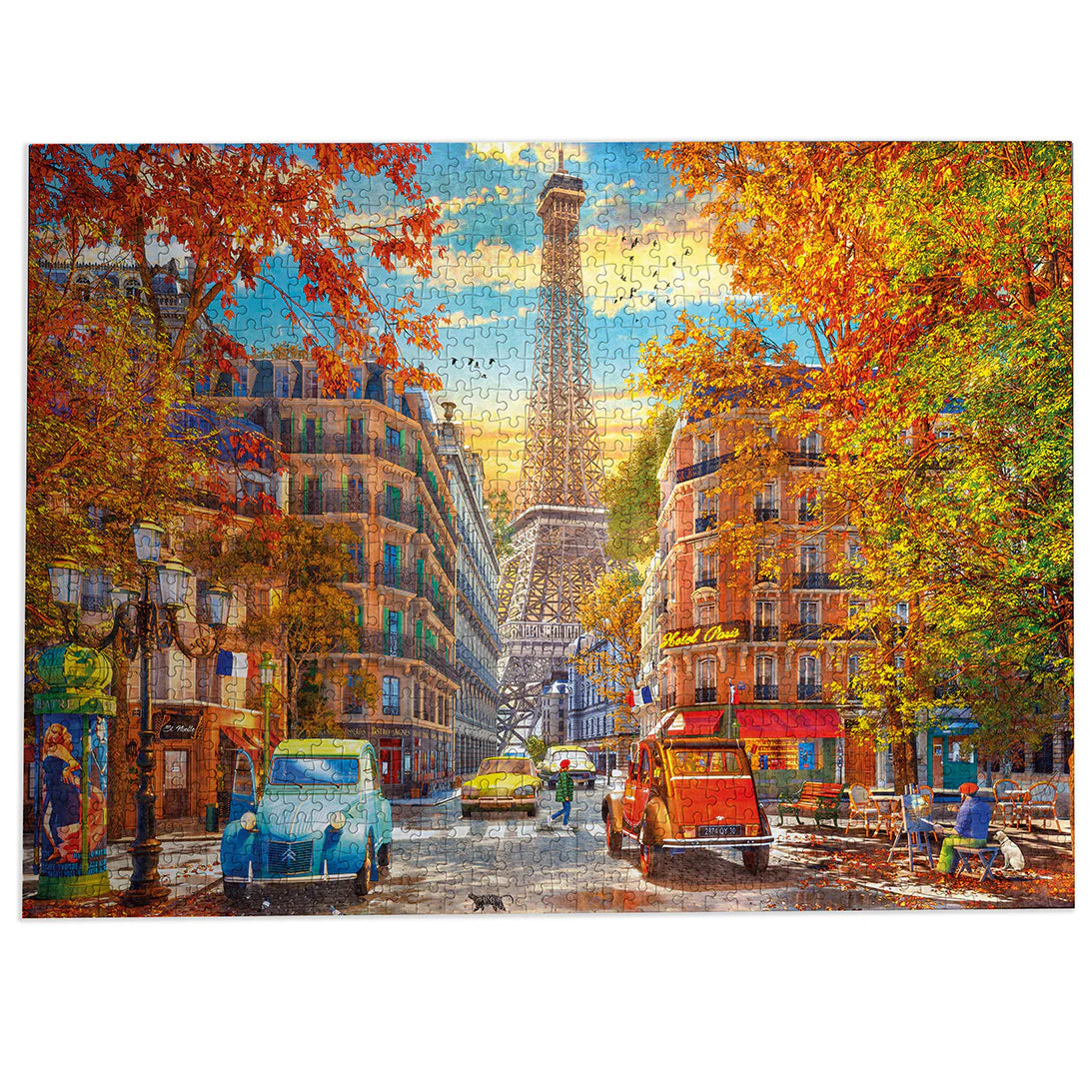 Immerse yourself in a romantic fall setting with the Gibsons - Autumn in Paris 1000 Piece Jigsaw Puzzle.
