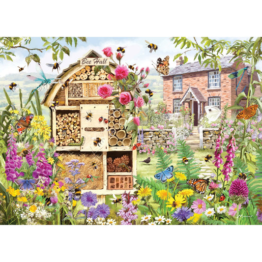 The Gibsons - Bee Hall 1000 Piece Jigsaw Puzzle showcases a serene countryside scene.
