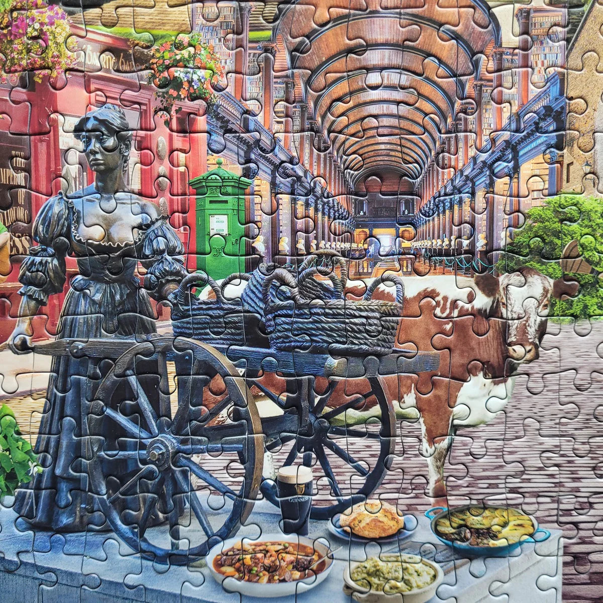 The lively cityscape of Dublin is captured in this 1000-piece Gibsons - Dublin Calling jigsaw puzzle.
