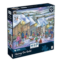 Going On Gold 1000 Piece Jigsaw Puzzle picture in the box
