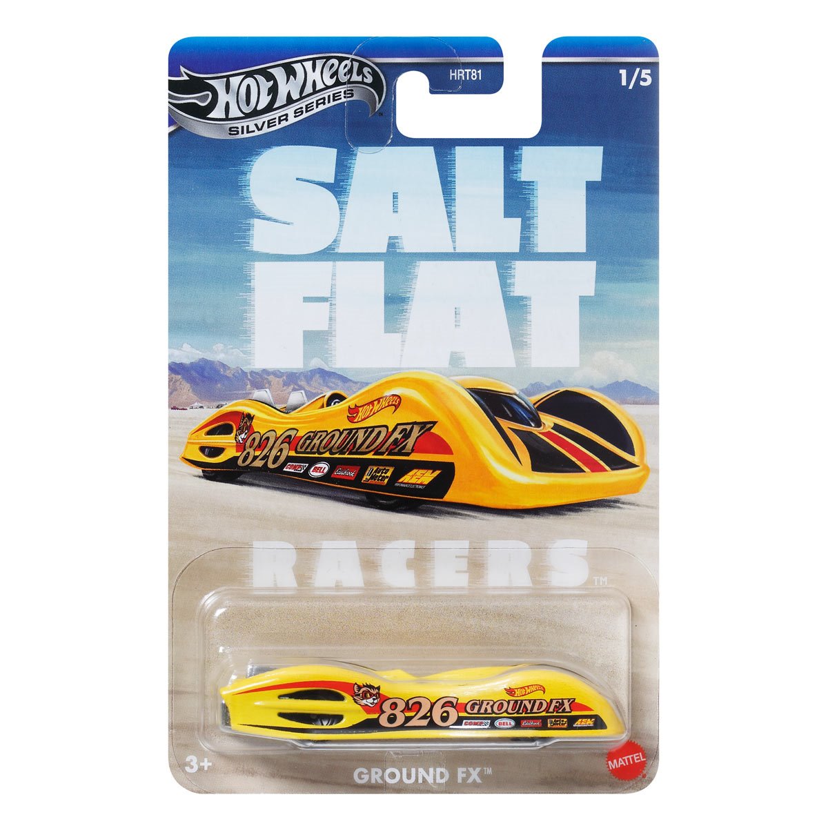 Collectors will enjoy the unique and limited-edition Hot Wheels Salt Flat Racers 2025 Ground FX.
