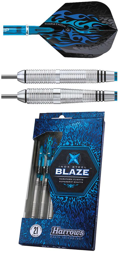 Harrows Blaze Inox Steel Darts 21g