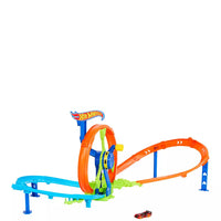Hot Wheels Action Turbine Challenge Playset features a thrilling loop and crash zone.
