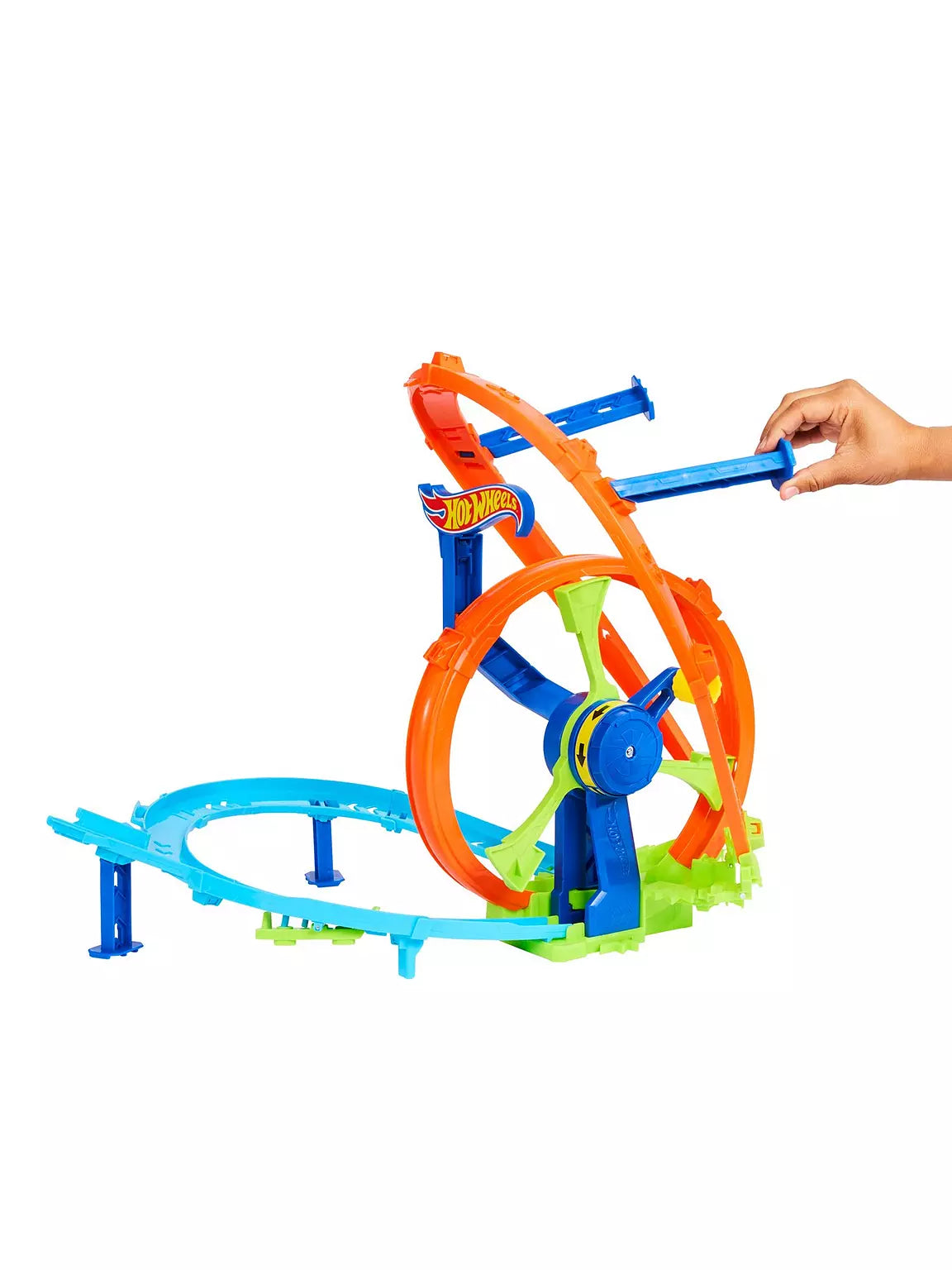 Hot Wheels Action Turbine Challenge Playset offers endless stunt action.
