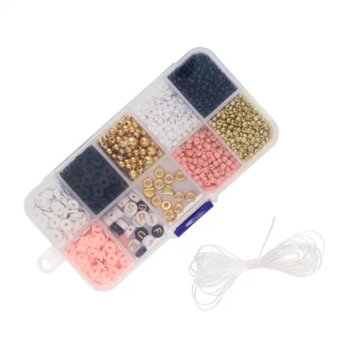Maped Creativ Imagin' Style Glam Bracelets Kit coes with a plastic box for easy storage