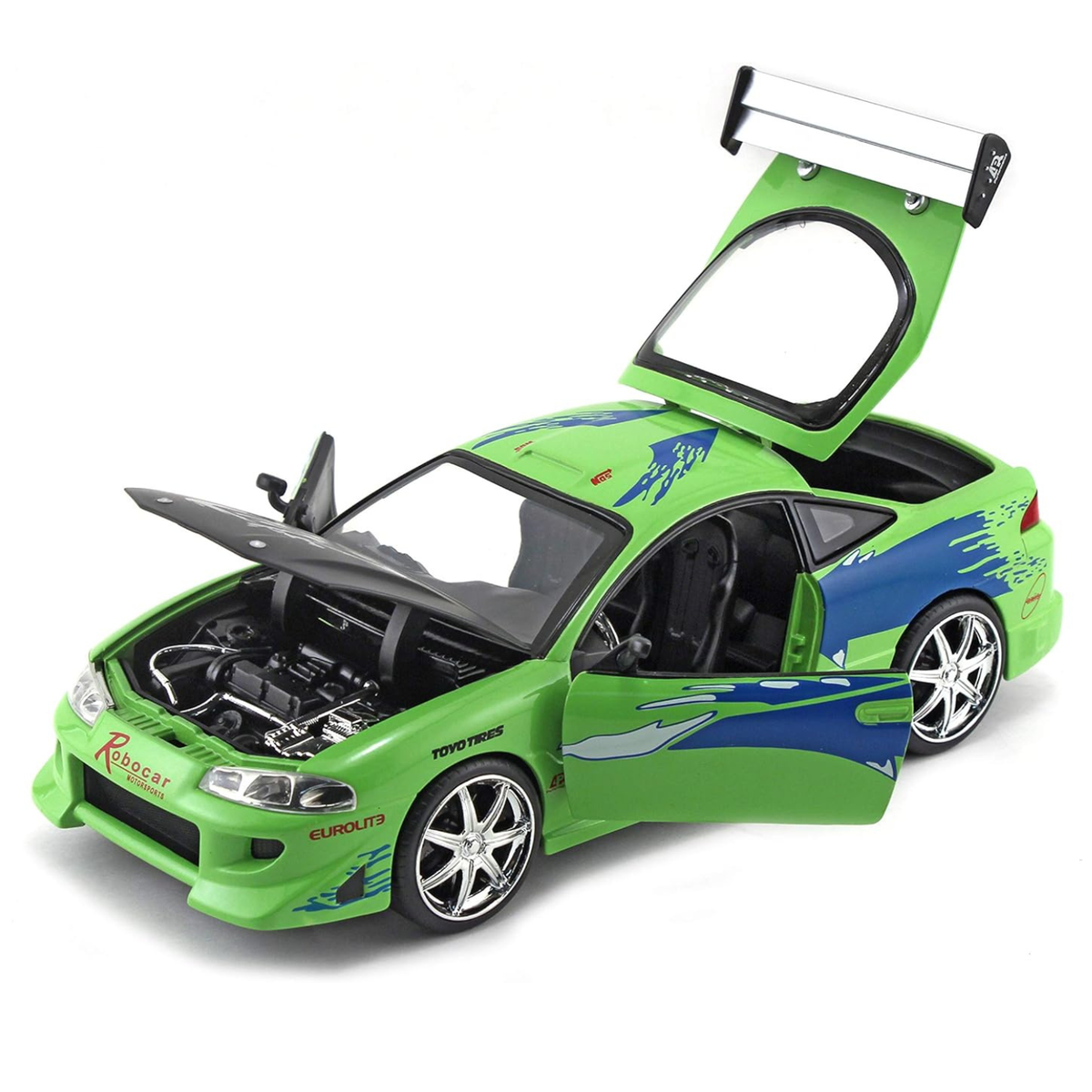 Fast & Furious 7 Brians Mitsubishi Eclipse picture with opened doors