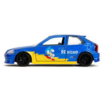 Jada Sonic 1997 Honda Civic Type-R Model Car side view picture