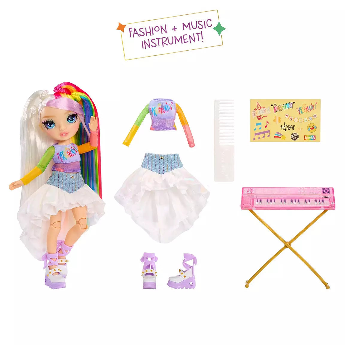 Rainbow High Jr High Rockband Amaya doll with accessories