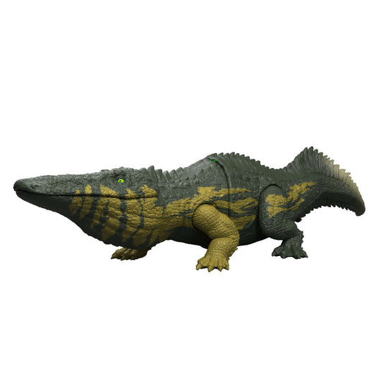Jurassic World Wild Roar Stomatosuchus dinosaur figure, side view