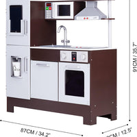 Kids Wooden Play Kitchen