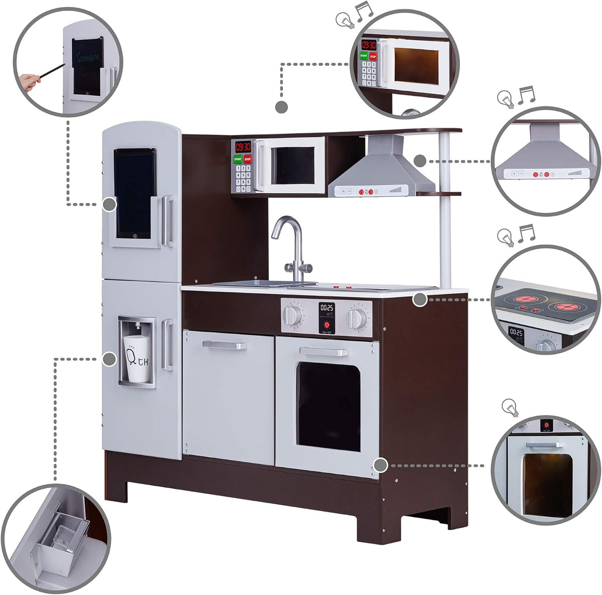 Kids Wooden Play Kitchen