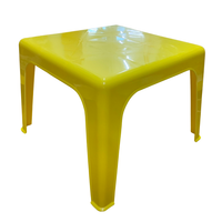 Kids Plastic Stackable Table – Yellow picture on the white background