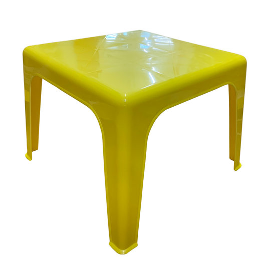 Kids Plastic Stackable Table – Yellow picture on the white background
