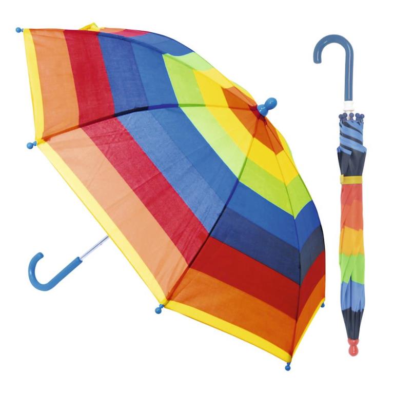 Kids Rainbow Fabric Umbrella  picture on the white background