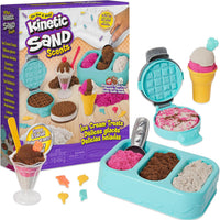 Kinetic Sand Ice Cream Treats Playset with Scented Sand modeling set for kids ages 3 years old and more