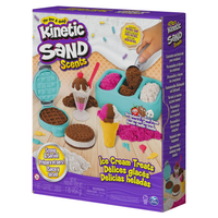Kinetic Sand Ice Cream Treats Playset with Scented Sand picture of the box on the white background