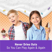 Kinetic Sand Ice Cream Treats Playset with Scented Sand life style picture