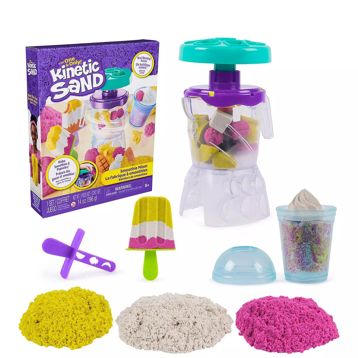 Kinetic Sand Smoothie Mixer Playset picture on the white background