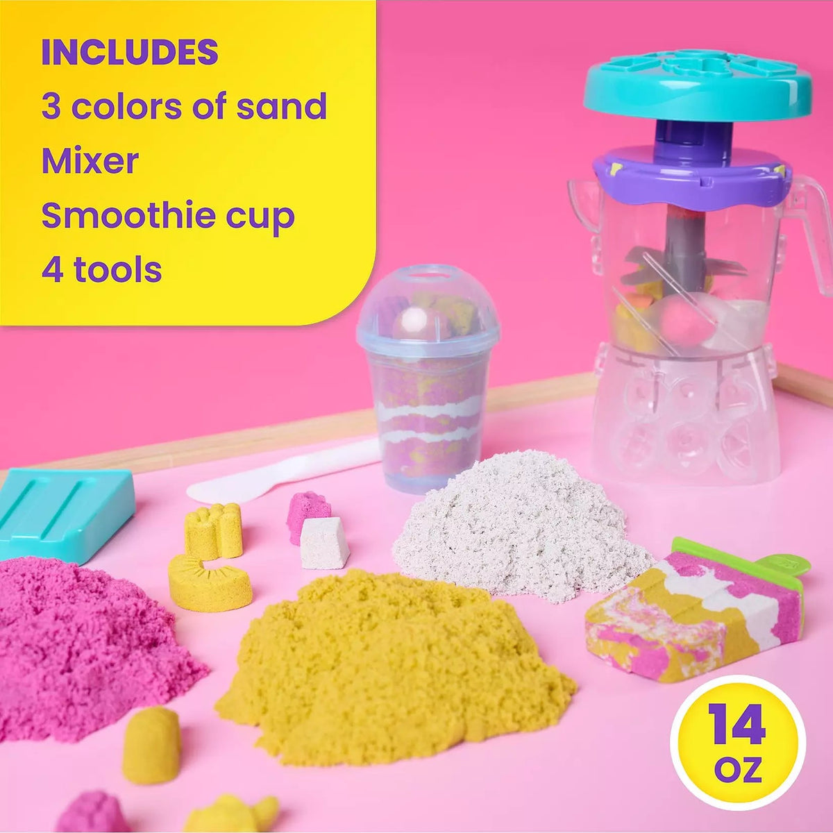 Kinetic Sand Smoothie Mixer Playset life style picture 