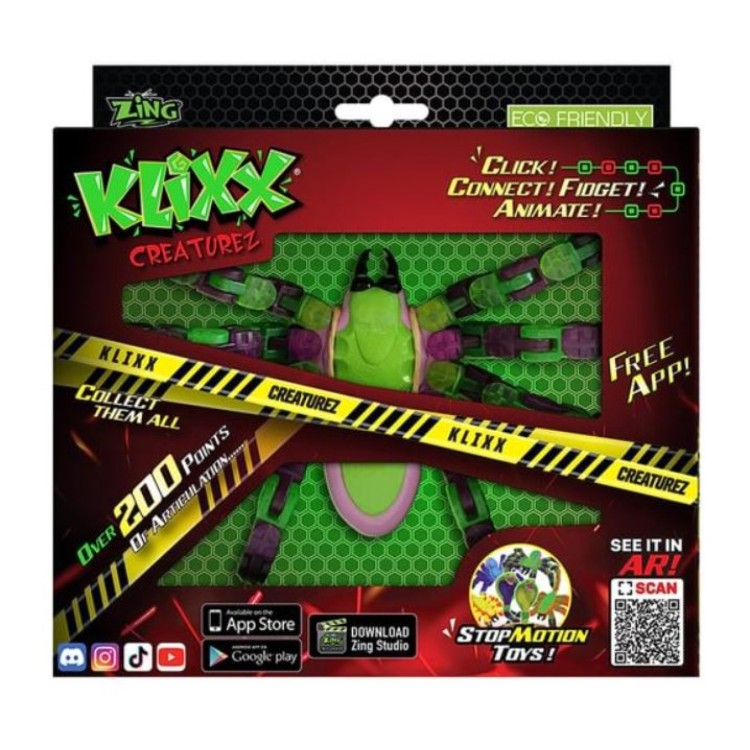 Klixx Creaturez Spider Green
