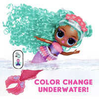 L.O.L. Surprise Serena Finn Mermaid Doll change color in the water
