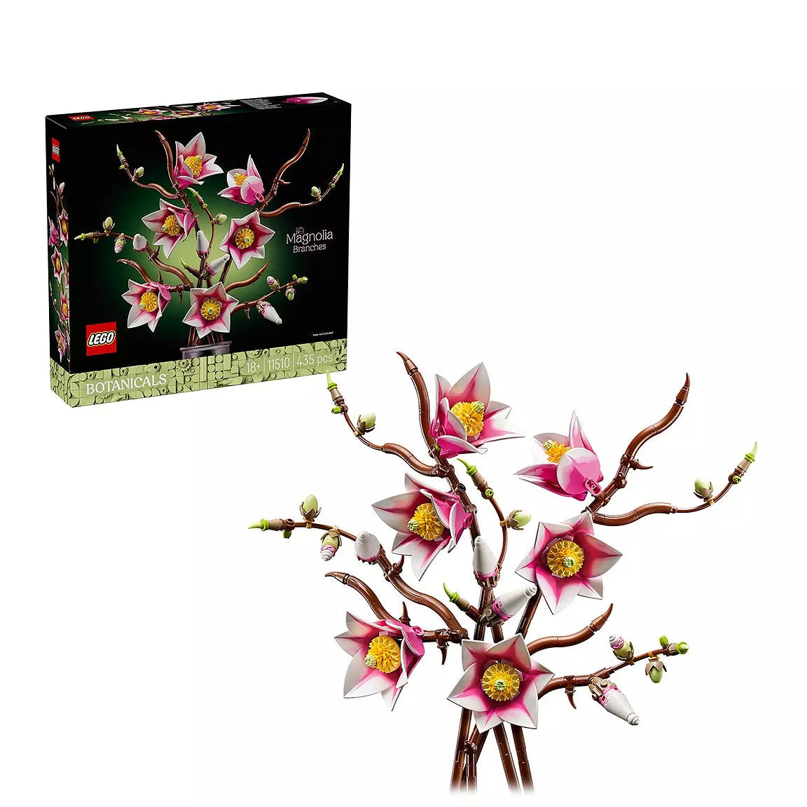 LEGO Botanical 11510 Magnolia Branches Faux Flowers picture on the white background