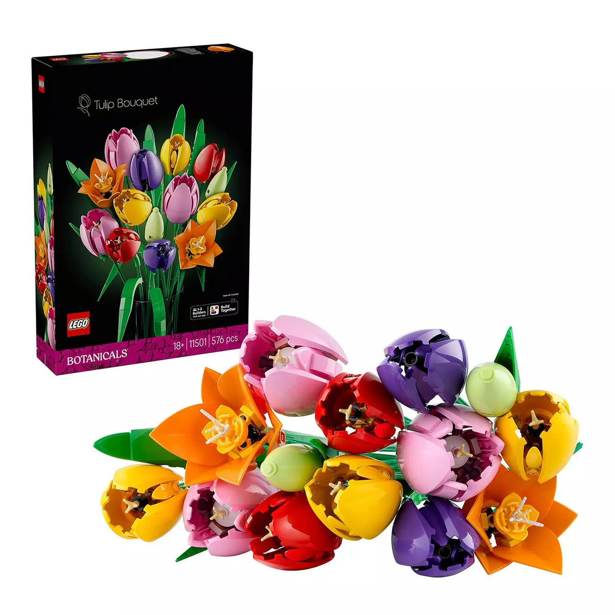 LEGO Botanicals 11501 Tulip Bouquet suitable for kidults and all flower lowers