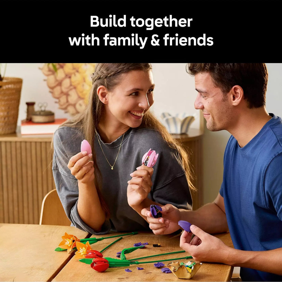 LEGO Botanicals 11501 Tulip Bouquet life style picture