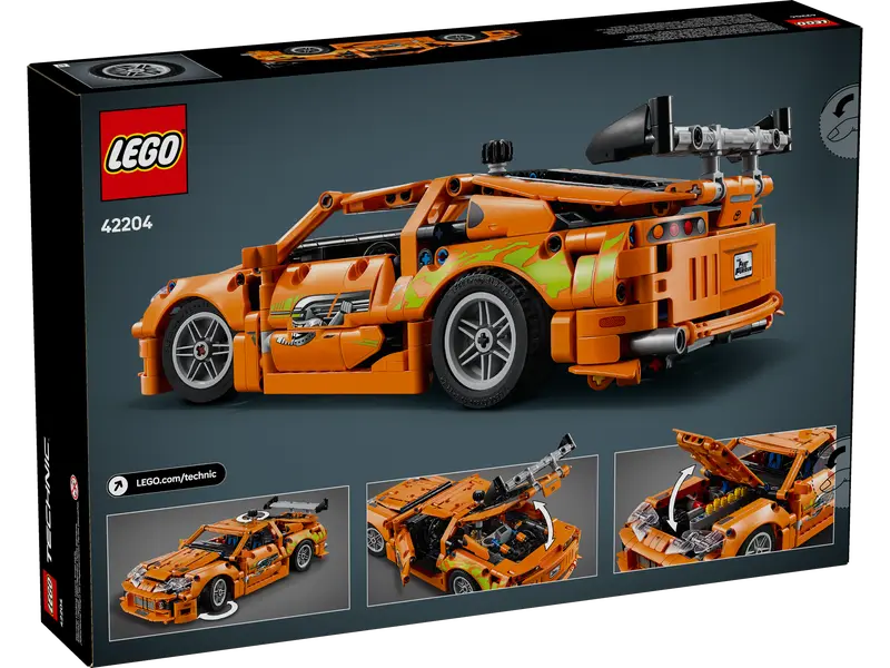 Box packaging of LEGO 42204 Fast & Furious Toyota Supra MK4 set