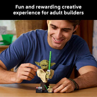 LEGO Star Wars Yoda Bust 75438 life style picture