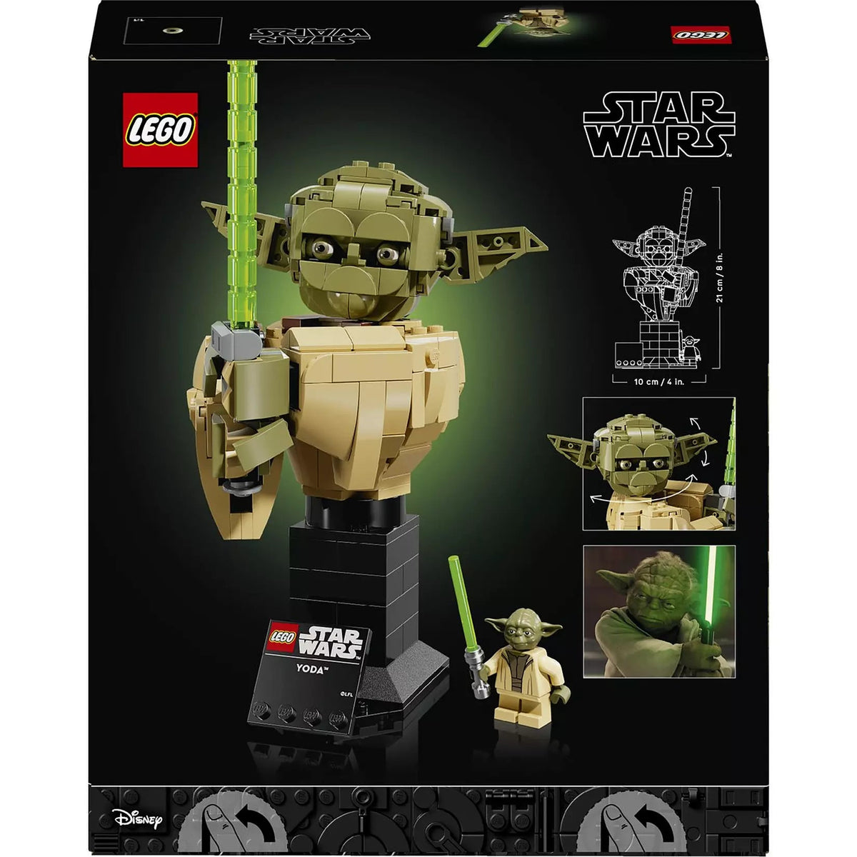 LEGO Star Wars Yoda Bust 75438 picture of the box