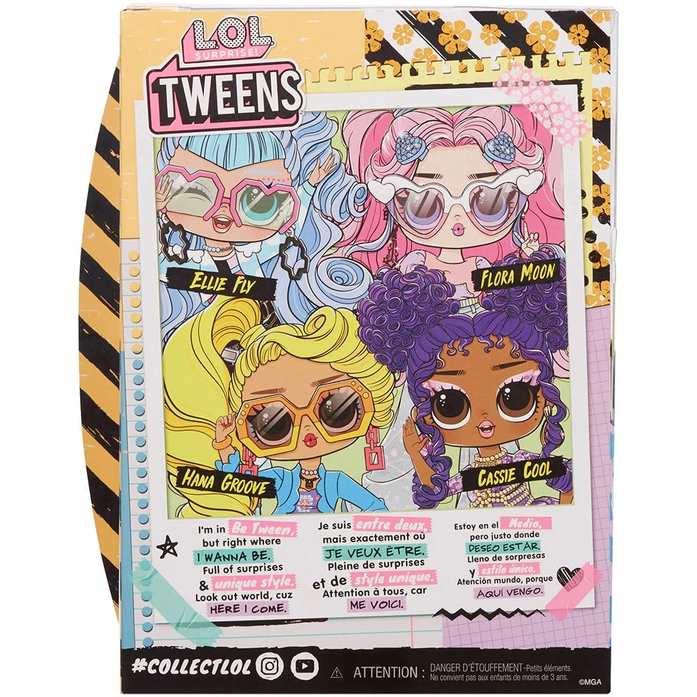 L.O.L. Surprise! Tweens Cassie Cool reverce picture of the box