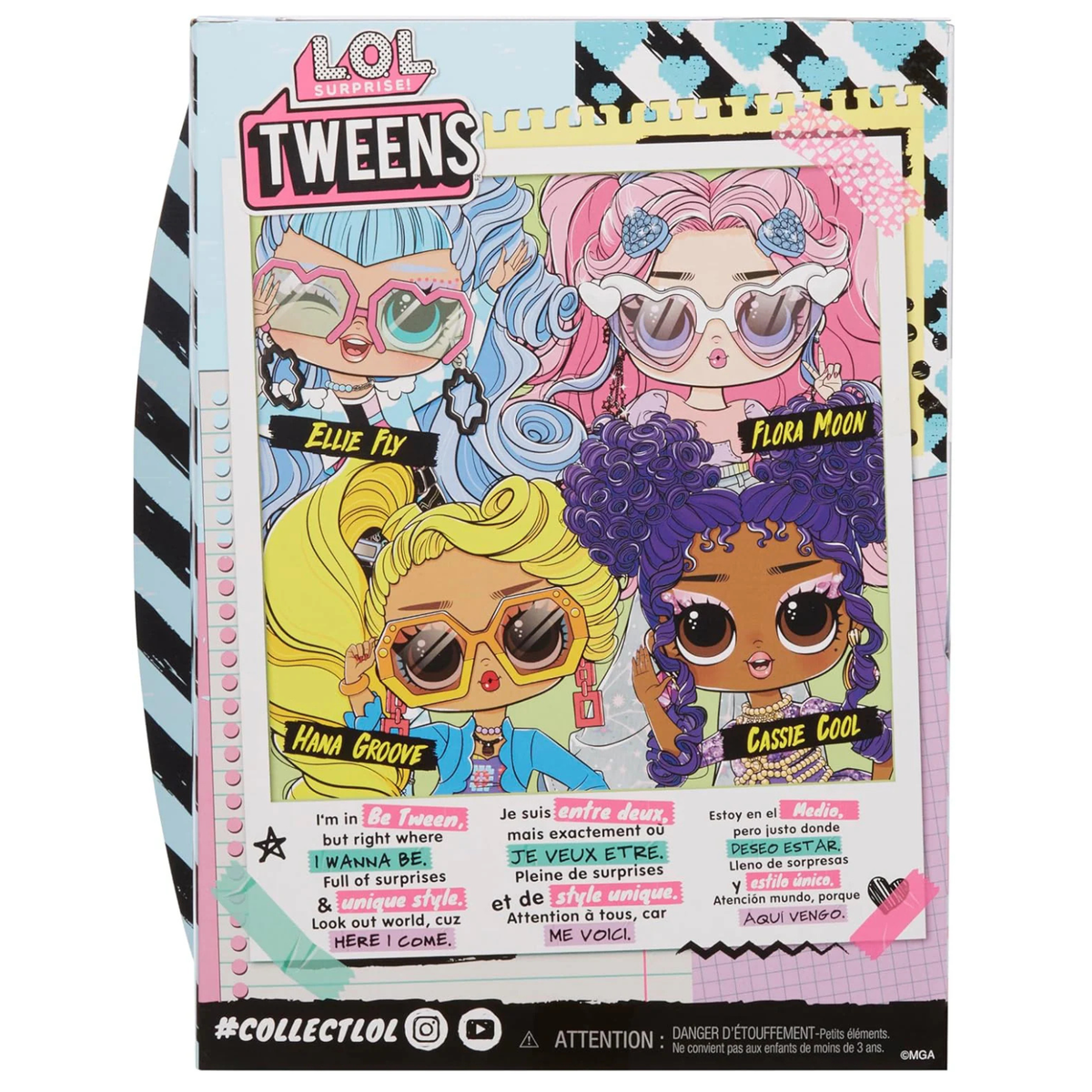 L.O.L. Surprise! Tweens Core Doll Ellie reverse picture of the box