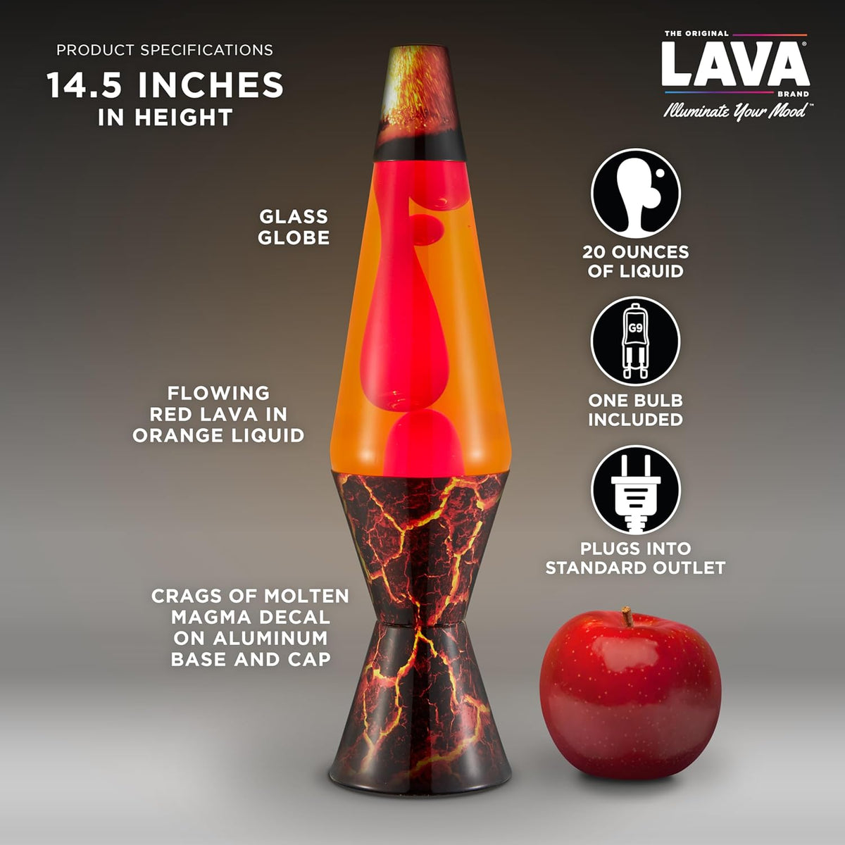 Volcanic Crags Lava Lamp picture of the features