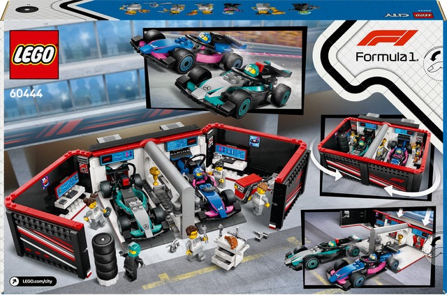 LEGO 60444 F1 Garage and Mercedes-AMG and Alpine Cars