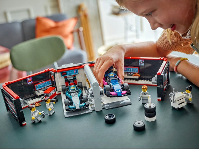 LEGO 60444 F1 Garage and Mercedes-AMG and Alpine Cars