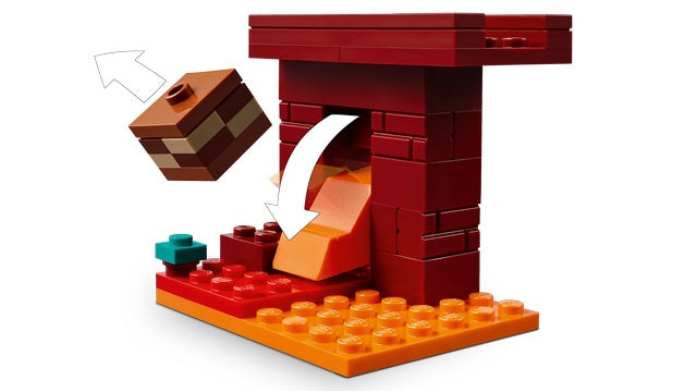 LEGO Minecraft 21266 The Nether Lava Battle