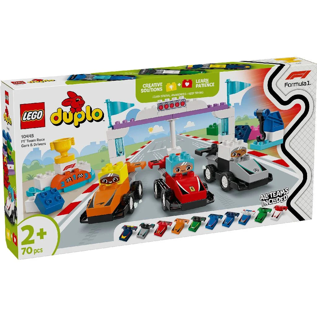 LEGO DUPLO 10445 F1 Team Race Cars and Drivers