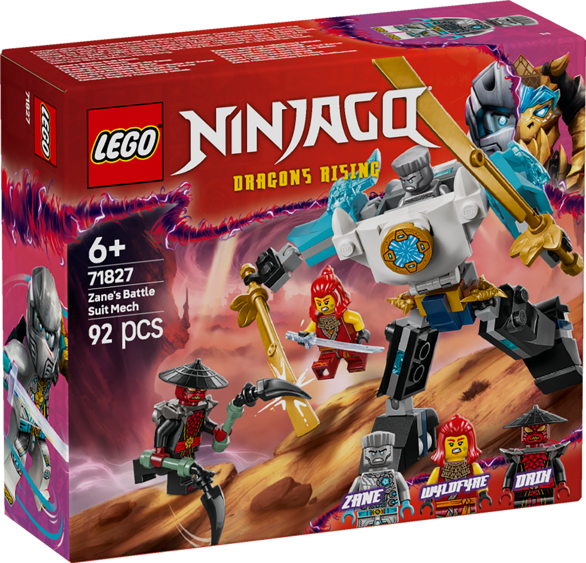 LEGO NINJAGO 71827 Zane's Battle Suit Mech