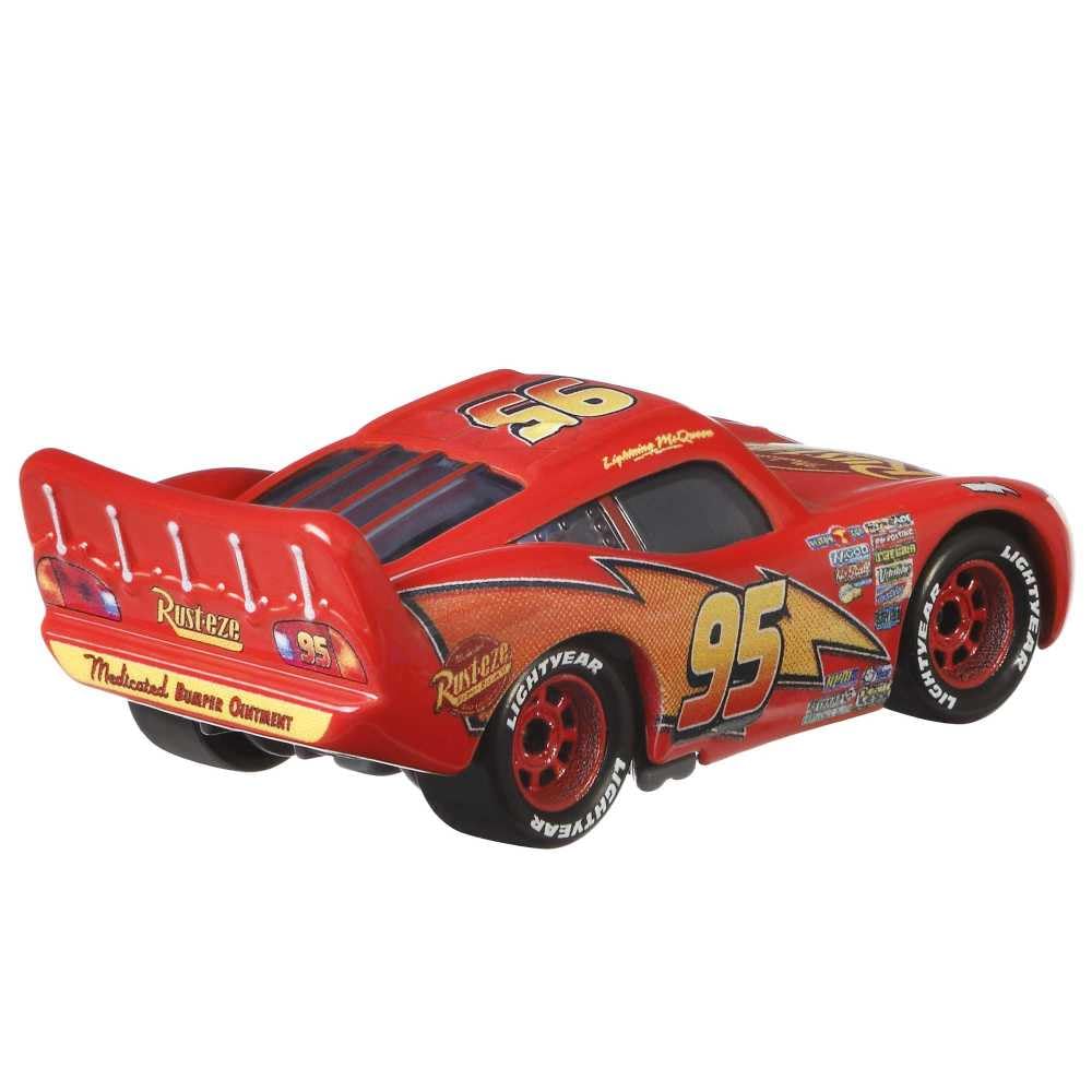 Disney Pixar Cars: Lightning McQueen Rust-Easy Sign 1:55 scale die-cast car with signature logos.
