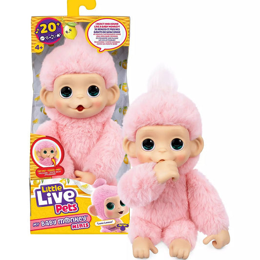 Little Live Pets My Baby Monkey Minis Luna Lemon picture on the white background