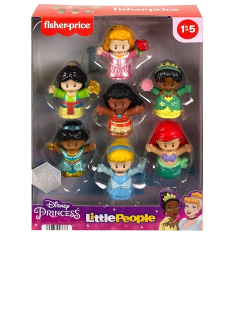 Celebrate Disney's 100 Years with the Little People Disney Princess 7 Figure Pack, including adorable figures of beloved characters.
